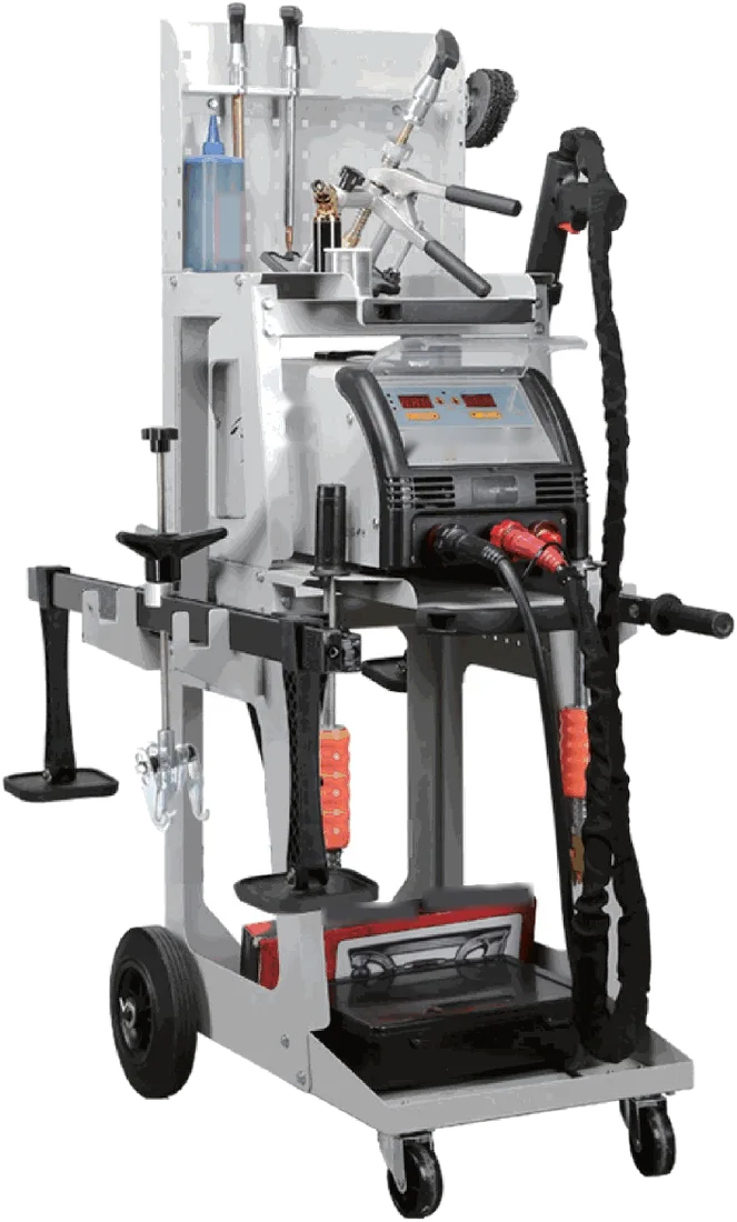 2-in-1 steel + aluminium dent repair station