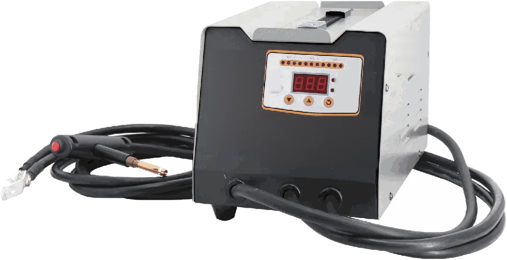 Portable 120,000 µF aluminium dent repair unit