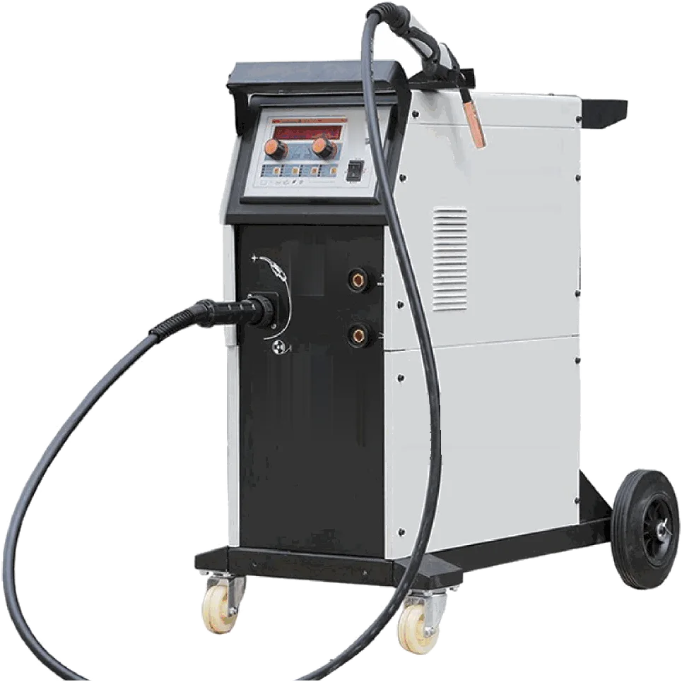 Trolley-mounted multi-process MIG welder, 15 kg spools