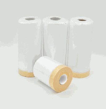 Abdeckfolie mit Klebeband