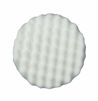 White waffle buffing foam – heavy cut